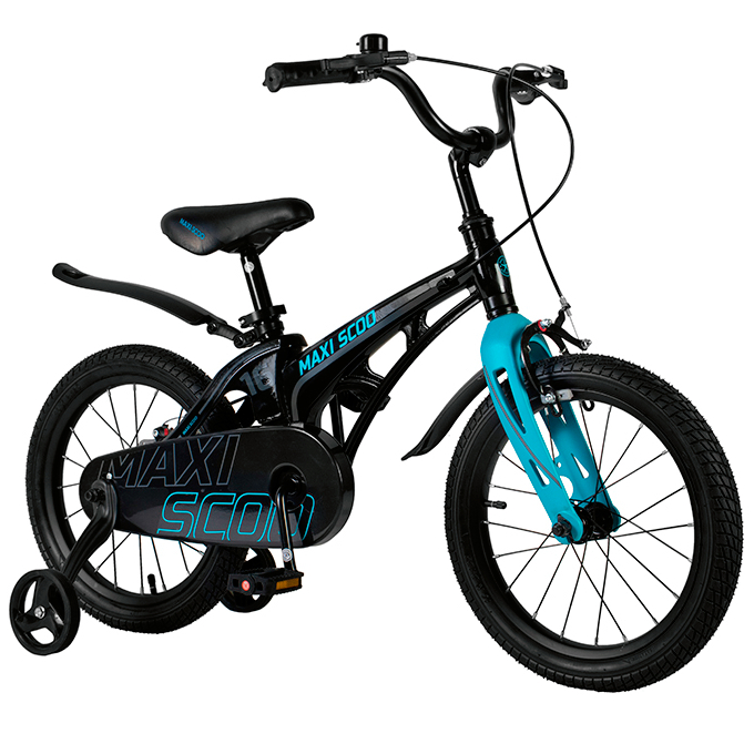 Велосипед детский Maxiscoo Cosmic стандарт плюс 16 дюймов черный аметист - фото 2