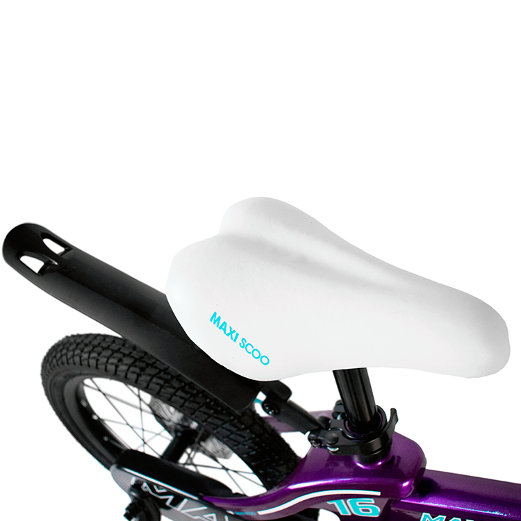 Велосипед детский Maxiscoo Cosmic стандарт плюс 16 дюймов фиолетовый - фото 4