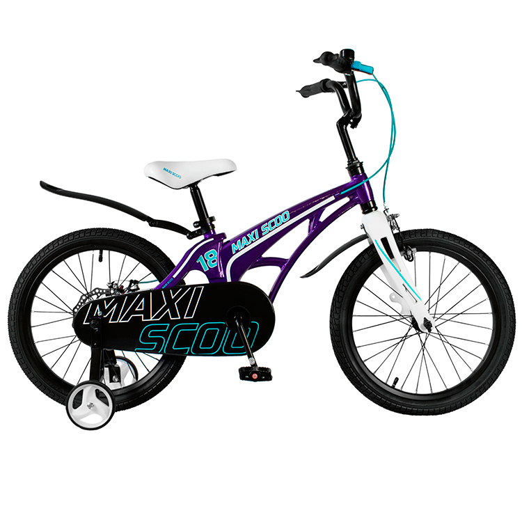 фото Велосипед детский maxiscoo cosmic стандарт плюс 18 дюймов фиолетовый