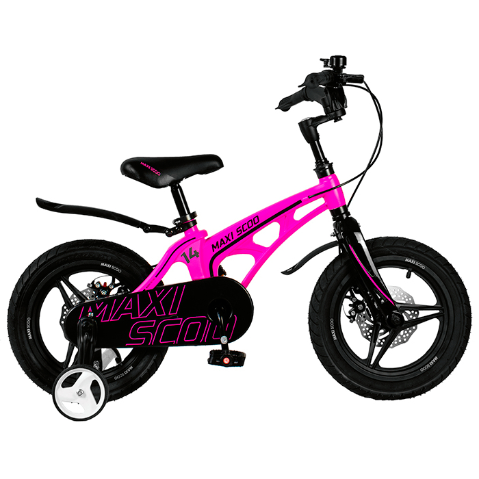 Велосипед детский Maxiscoo Cosmic делюкс плюс 14 дюймов розовый матовый