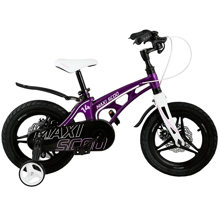 фото Велосипед детский maxiscoo cosmic делюкс плюс 14 дюймов фиолетовый