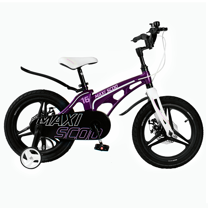 Велосипед детский Maxiscoo Cosmic делюкс плюс 16 дюймов фиолетовый