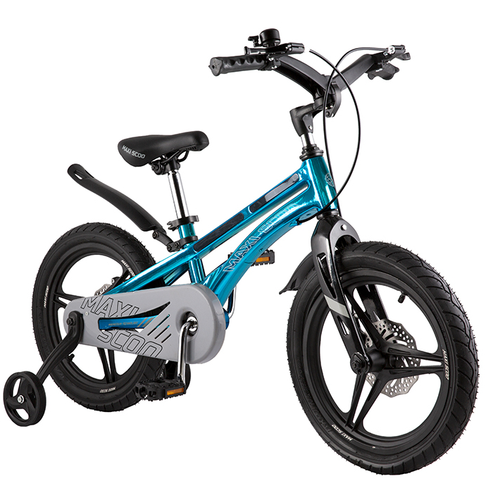 Велосипед детский Maxiscoo Ultrasonic делюкс плюс 16 дюймов аквамарин - фото 2
