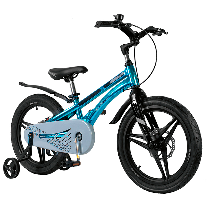 Велосипед детский Maxiscoo Ultrasonic делюкс плюс 18 дюймов аквамарин
