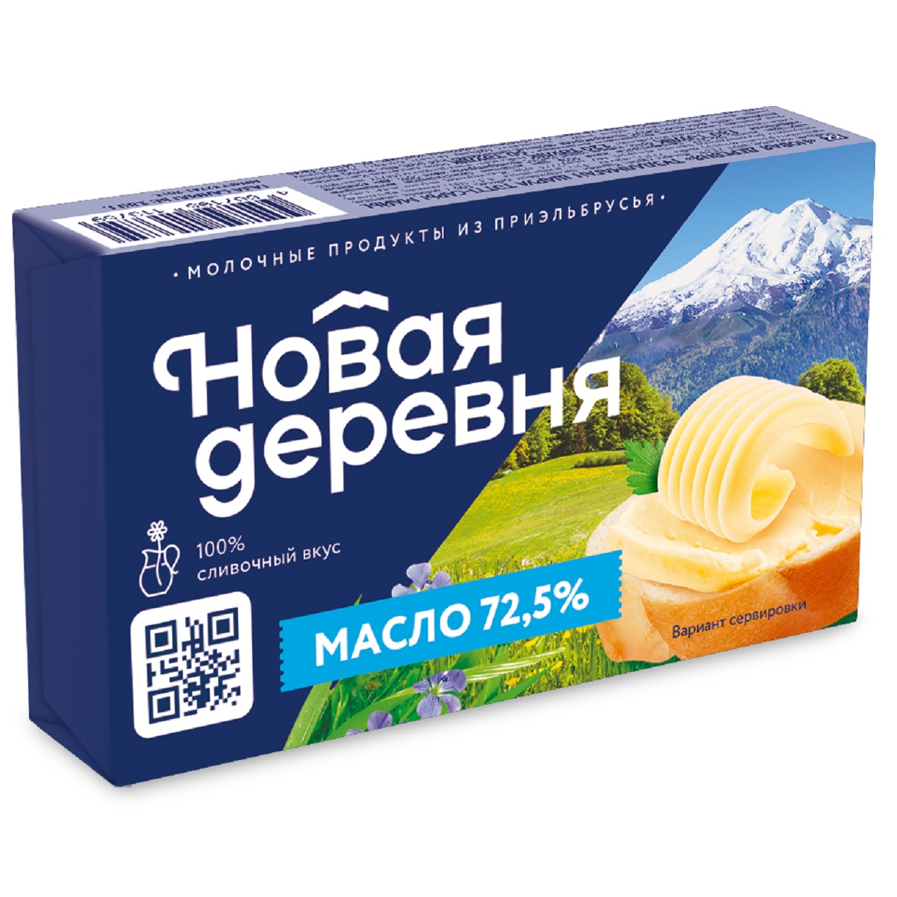 Масло сладко-сливочное Новая Деревня 72,5% 180 г