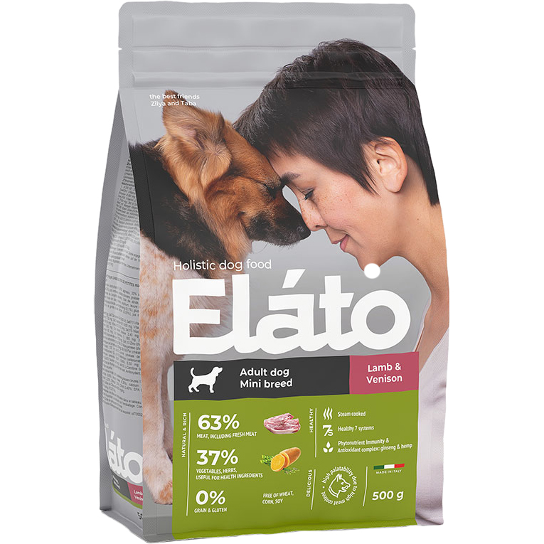 фото Корм для собак elato holistic для мелких пород, ягненок с олениной 500 г