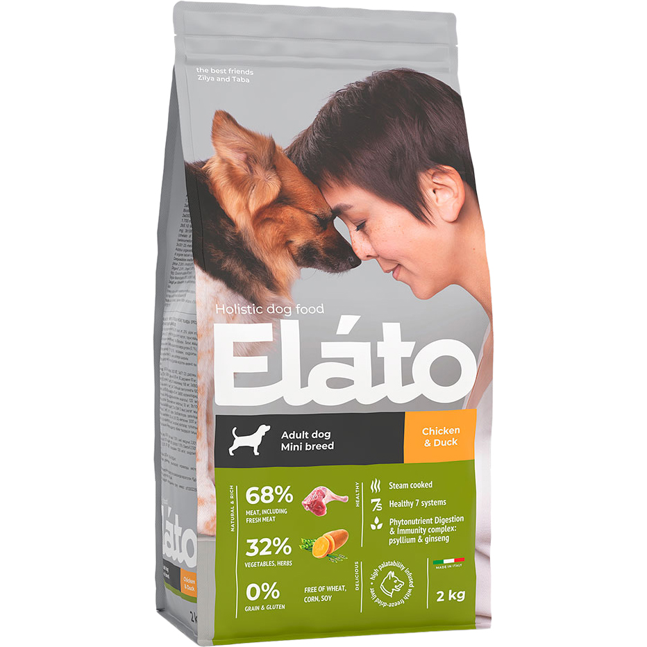 фото Корм для собак elato holistic для мелких пород, курица с уткой 2 кг
