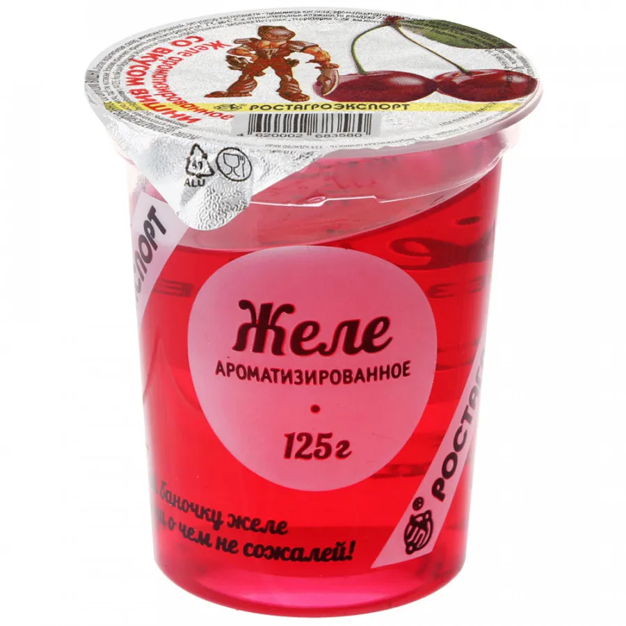 Желе РостАгроЭкспорт ароматизированное со вкусом вишни, 125 г