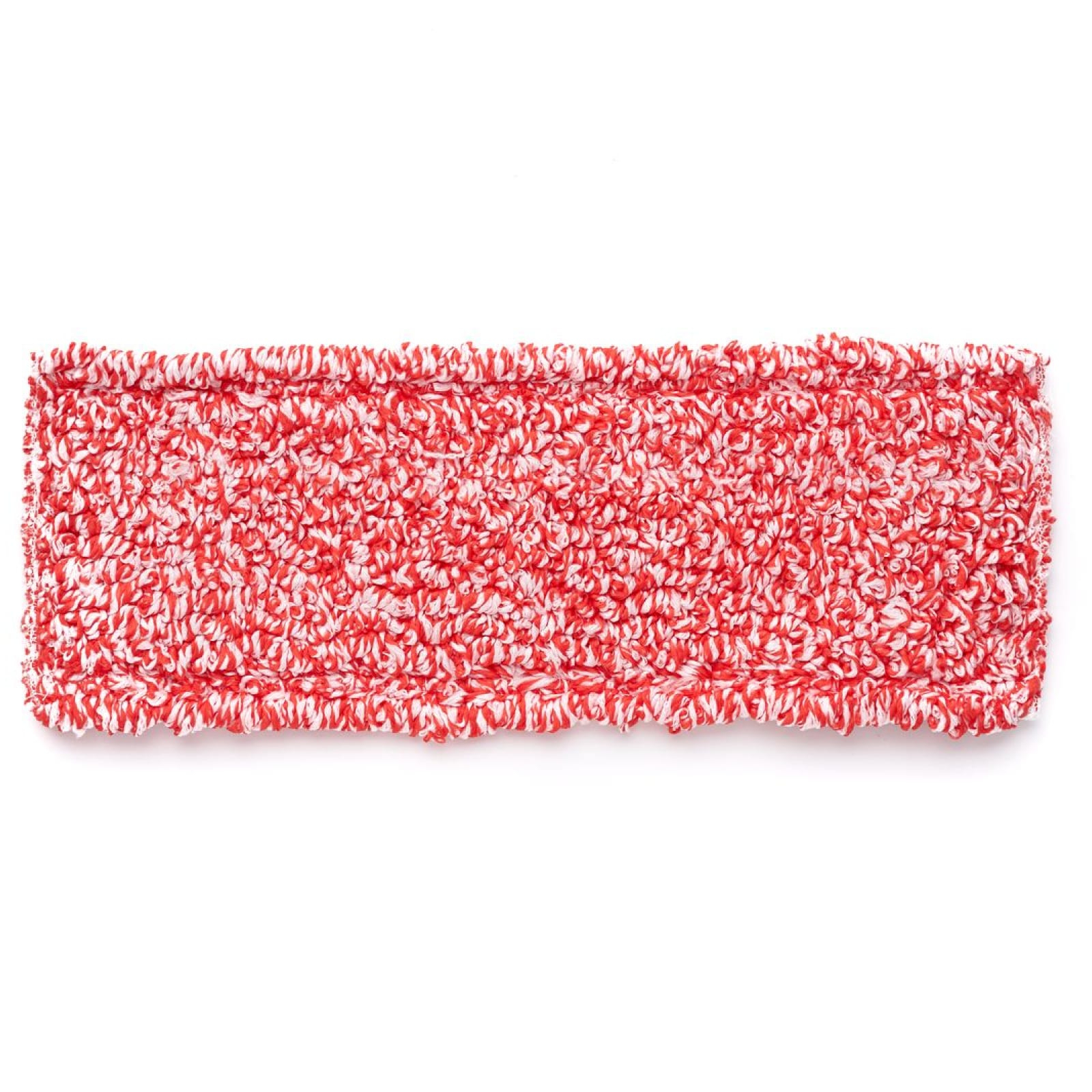 фото Насадка для швабры cisne липучка, плоская, микрофибра, красно-белая, 40 см