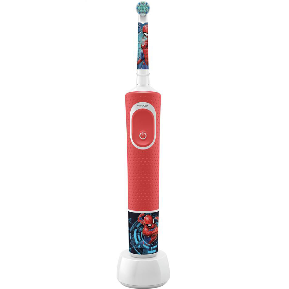 Электрическая зубная щетка Braun Oral-B Vitality Kids Spiderman, цвет красный - фото 1