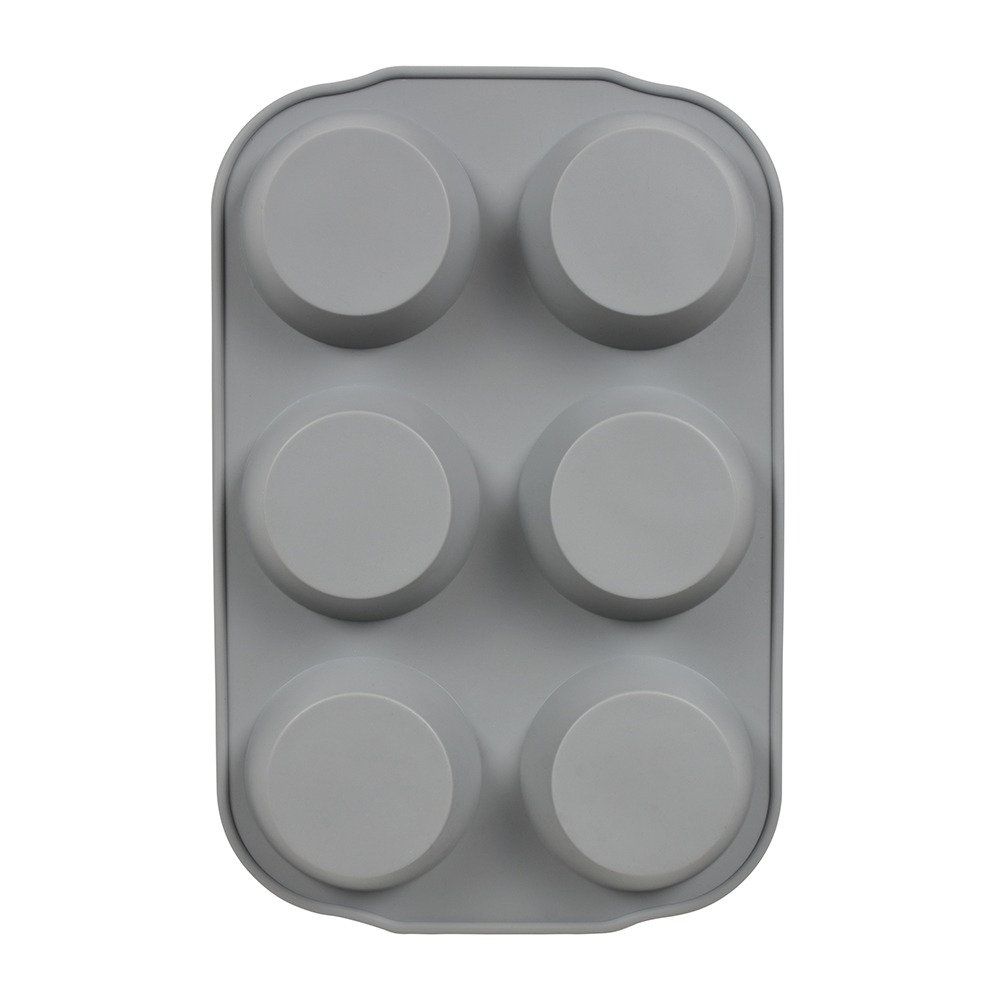 Форма силиконовая Marmiton Basic кексы 6 ячеек 29x19x3 см, цвет серый - фото 2