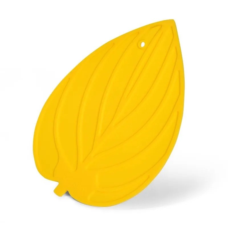 фото Подставка под горячее fissman в форме листа желтый