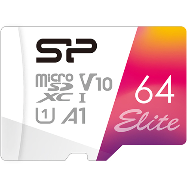 Карта памяти Silicon Power MicroSDXC Elite 64 Гб Class 10 (SP064GBSTXBV1V20SP)