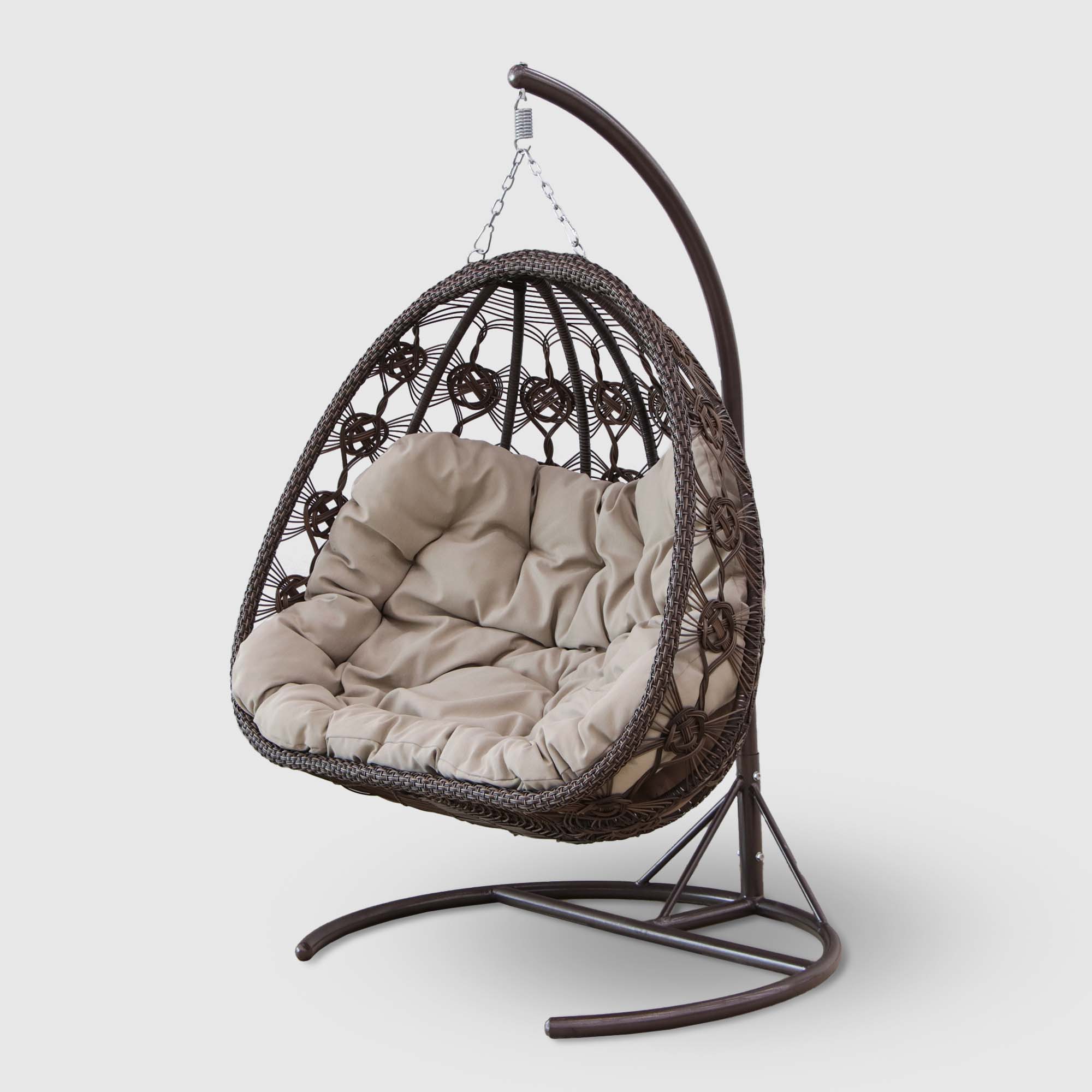 Кресло подвесное Ns Rattan Deco 130х140 см, цвет коричневый