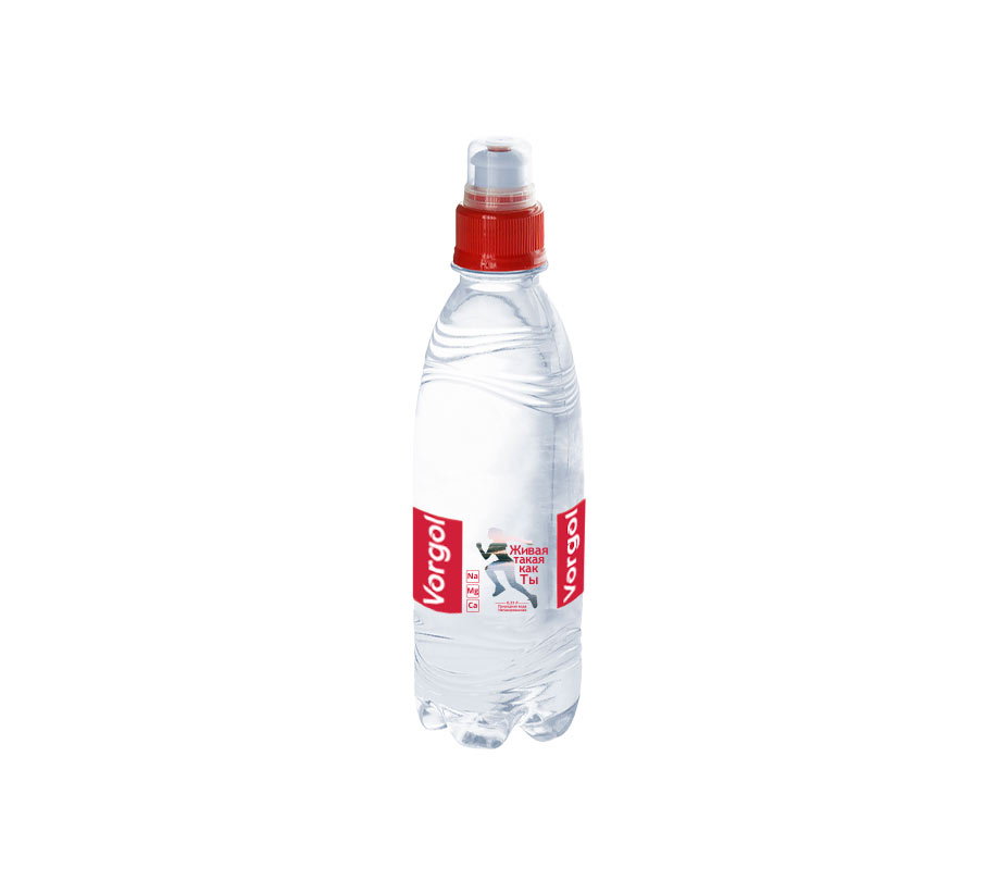 Вода природная Vorgol sport 0.33 л, без газа, пластиковая бутылка