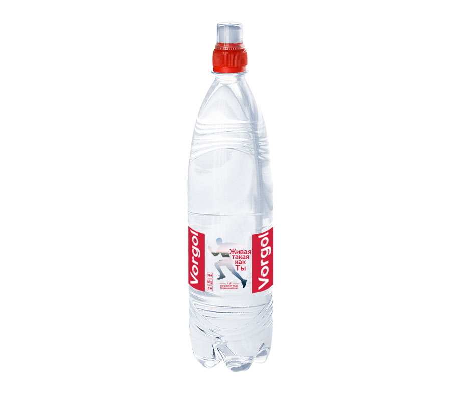 Вода природная Vorgol sport 1 л без газа, пластиковая бутылка