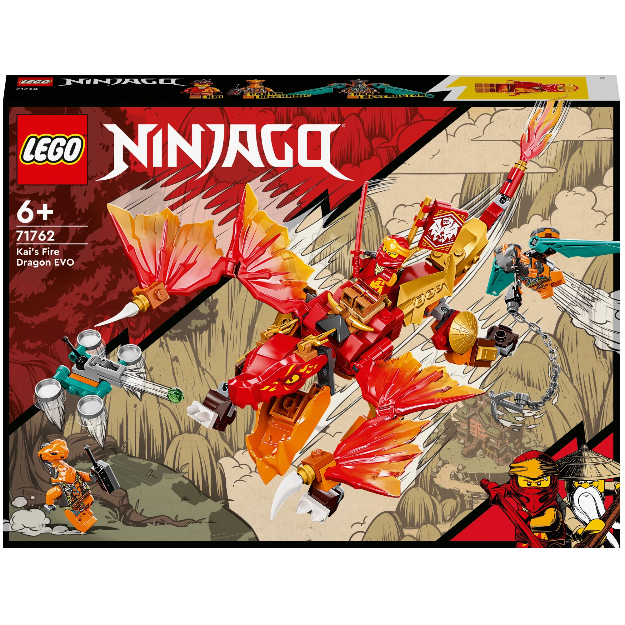 фото Конструктор lego ninjago огненный дракон эво кая