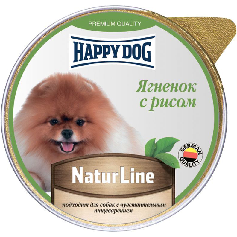 фото Корм для собак happy dog natur line ягненок с рисом 125 г