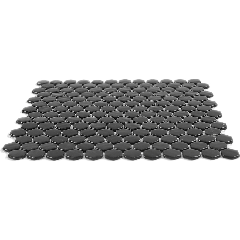 фото Мозаика natural mosaic steppa stp-bk001-hex 31,5x31,5x0,45 см