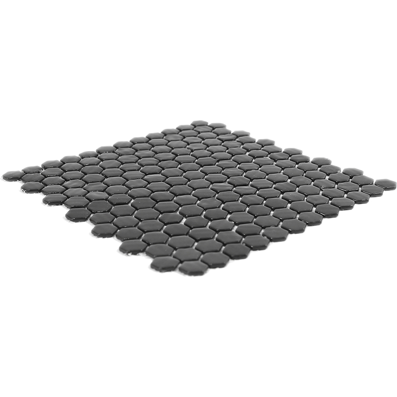 фото Мозаика natural mosaic steppa stp-bk001-hex 31,5x31,5x0,45 см