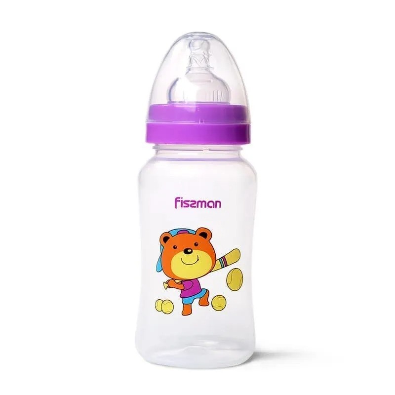 Бутылочка Fissman с широким горлышком 300 мл фиолетовый