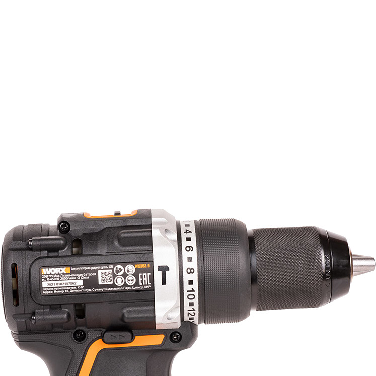 Дрель-шуруповерт WORX ударная аккумуляторная WX3529