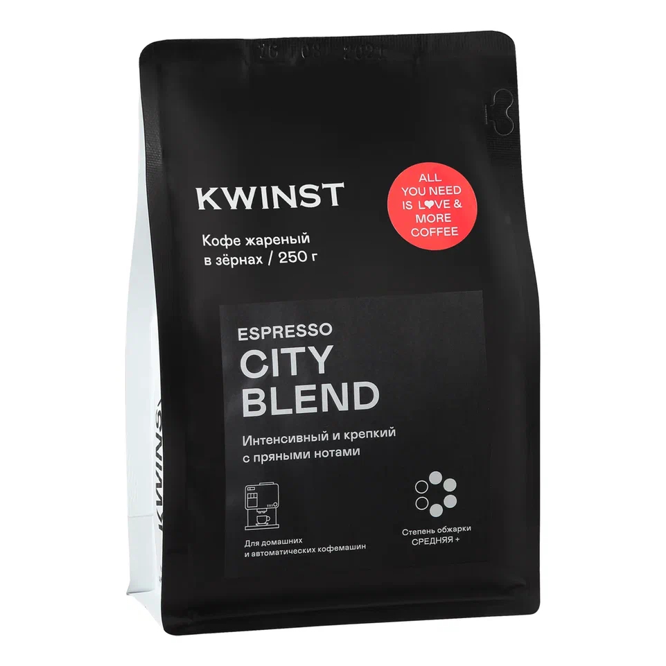 Кофе в зернах Kwinst City Blend, 250 г