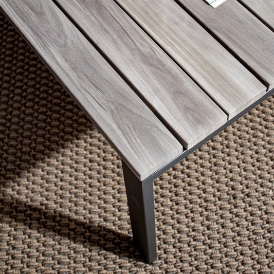Комплект мебели Bizzotto Belmar 4 предмета, цвет серый, размер 132х75х84 см - фото 11