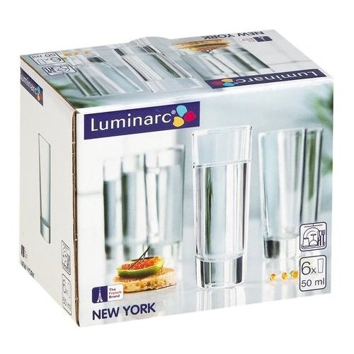 Набор стопок Luminarc Нью-Йорк 6 шт 50 мл, цвет прозрачный - фото 4