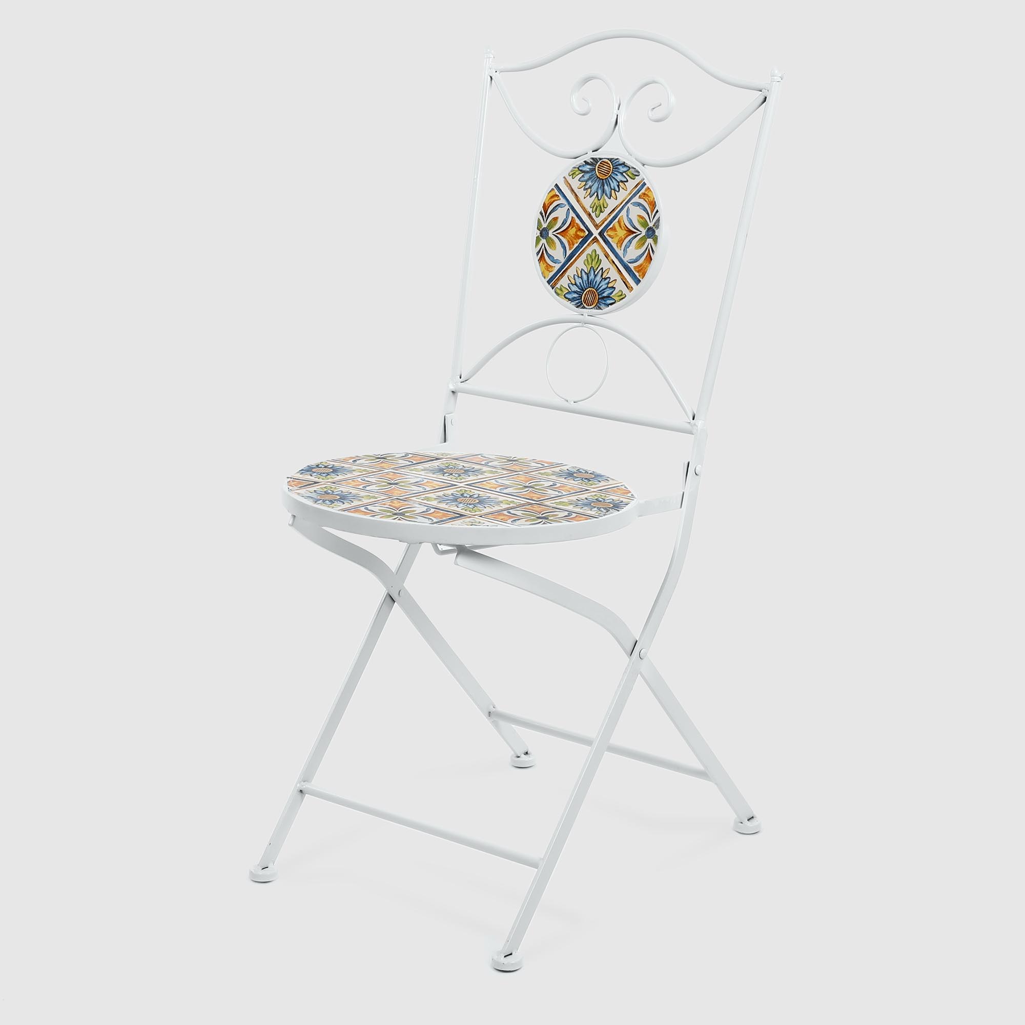 Декоративный стул Heng Yu с мозаикой 38х38х90 см