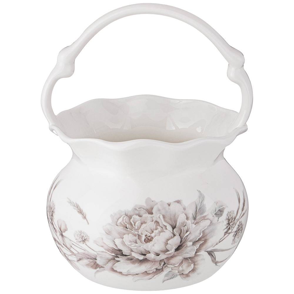 фото Подставка под чайные ложки lefard белый цветок 16х10 см