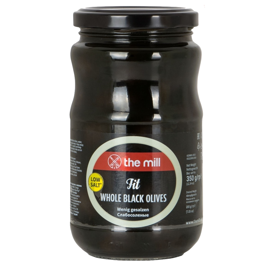 Оливки The Mill черные натуральные, 350 г