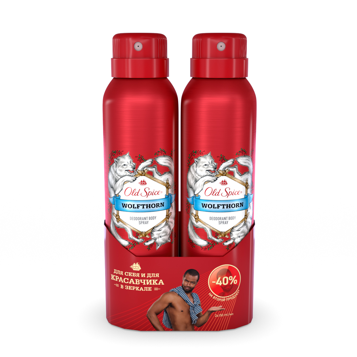 фото Дезодорант old spice wolfthorn 2x150 мл