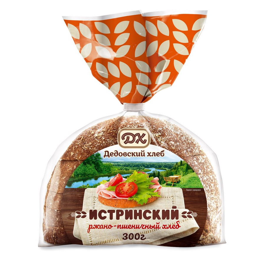 Хлеб Дедовский хлеб Истринский ржано-пшеничный в нарезке, 300 г