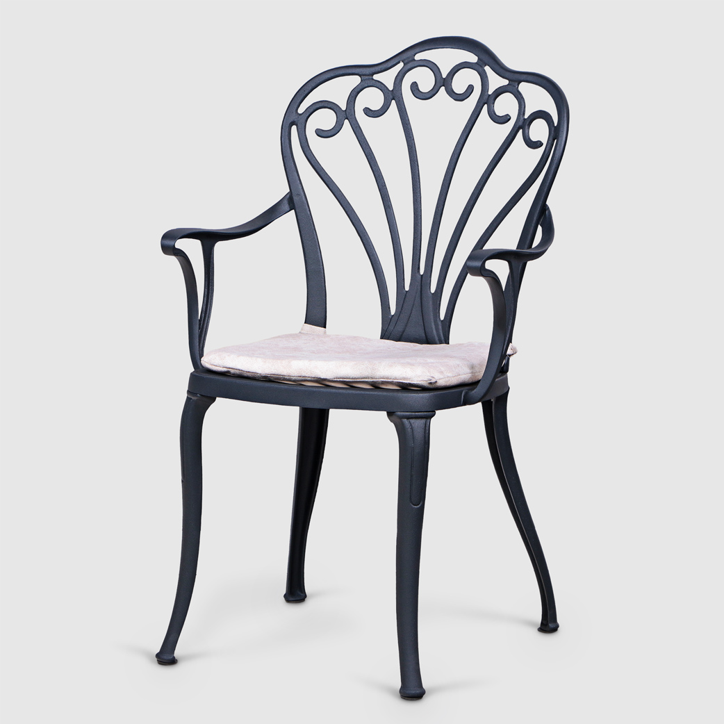 Кресло Lofa Peancook 50х56х90 см черный с подушкой