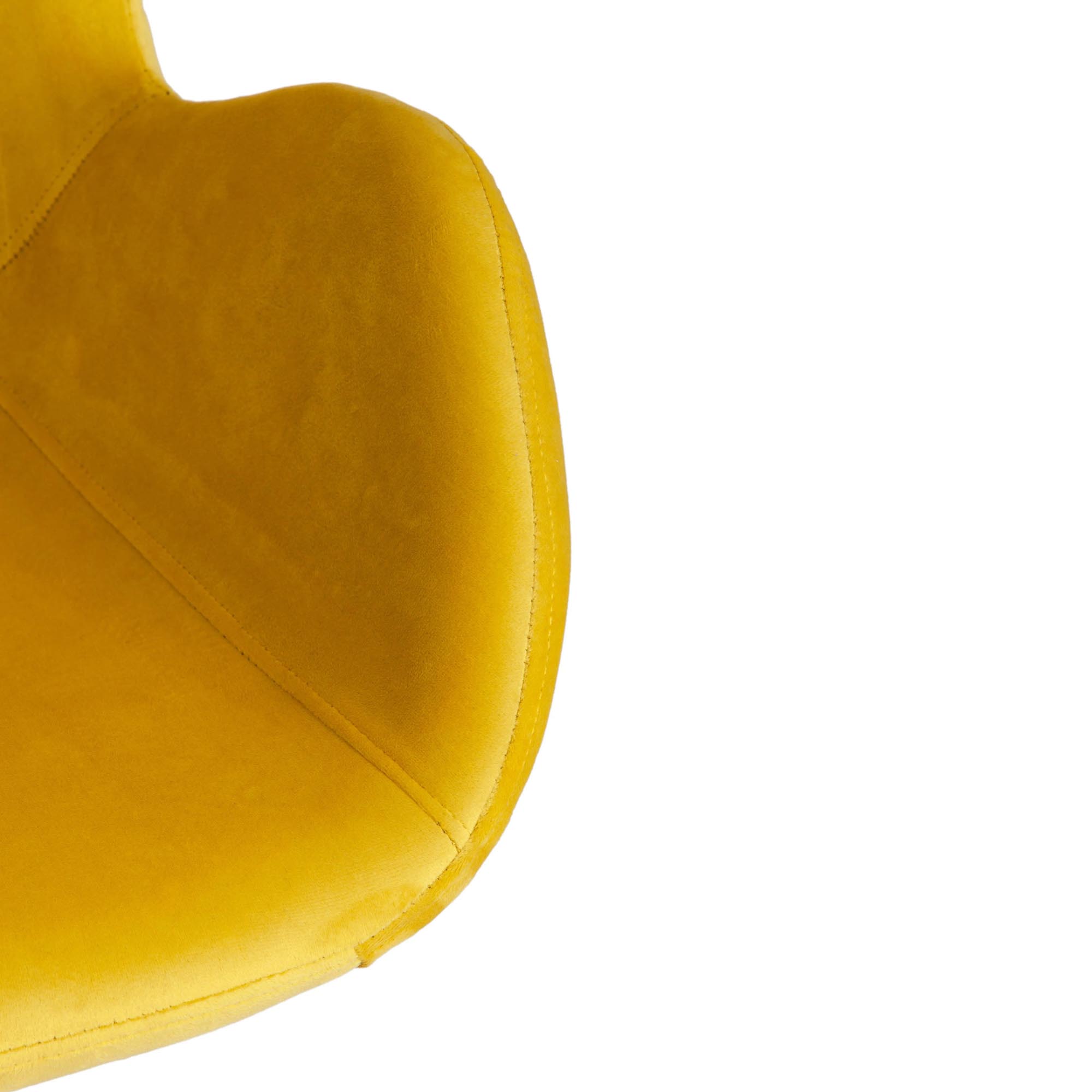 фото Кресло tc modern boeing 42x58x84,5x47 см желтый/черный