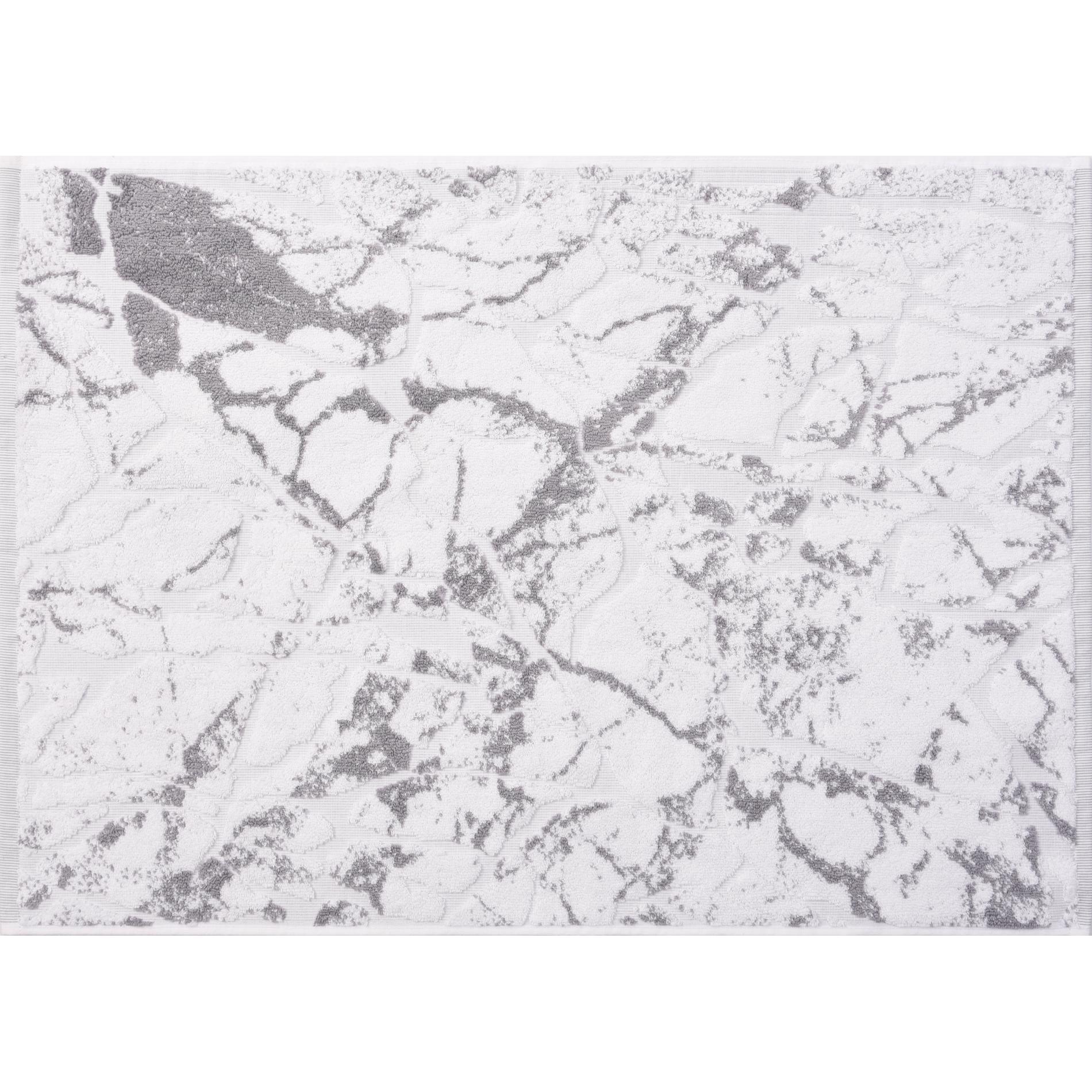 фото Коврик для ног cleanelly volta di marmo белая с серым 50х70 см