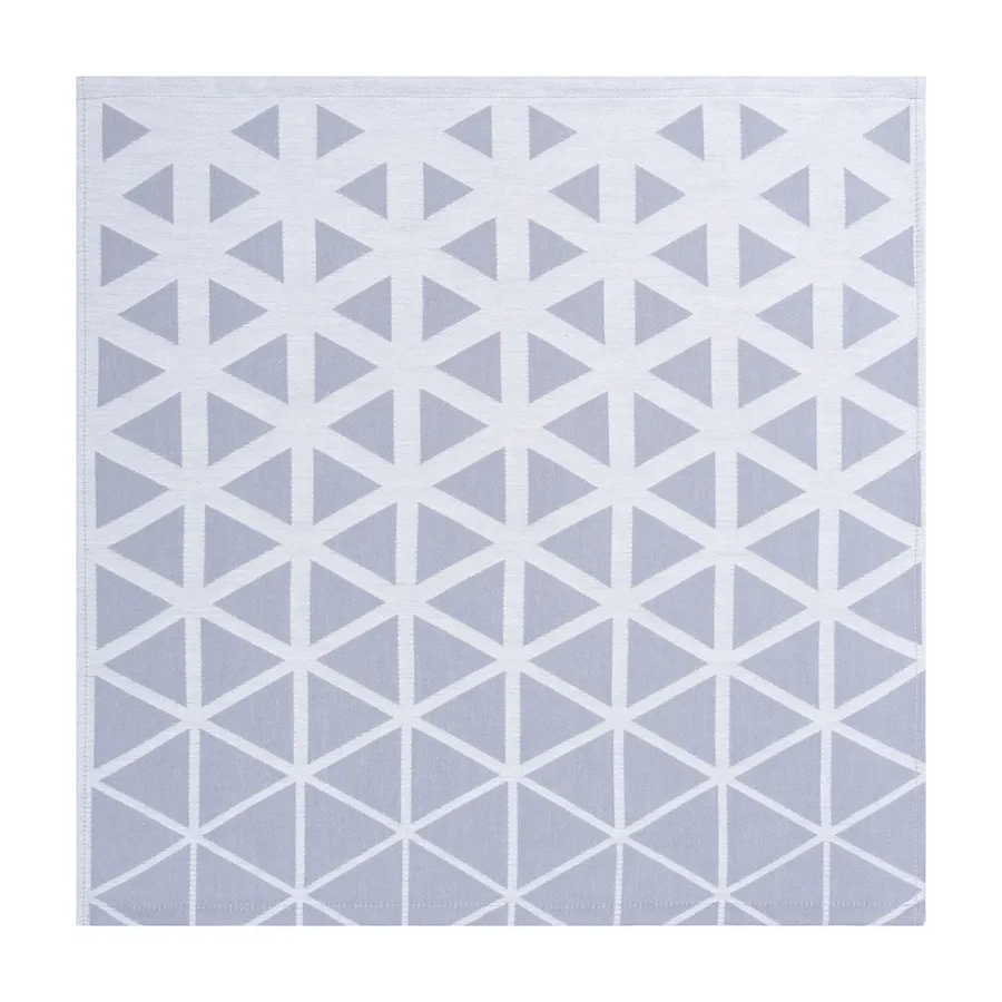 Салфетка Cleanelly Intarsio белая с серым 50х50 см