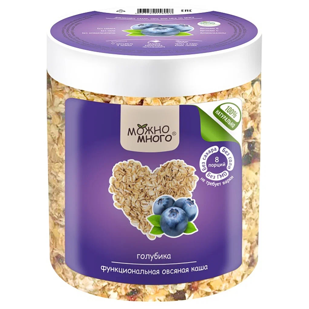 Каша овсяная Можно много голубика 210 г