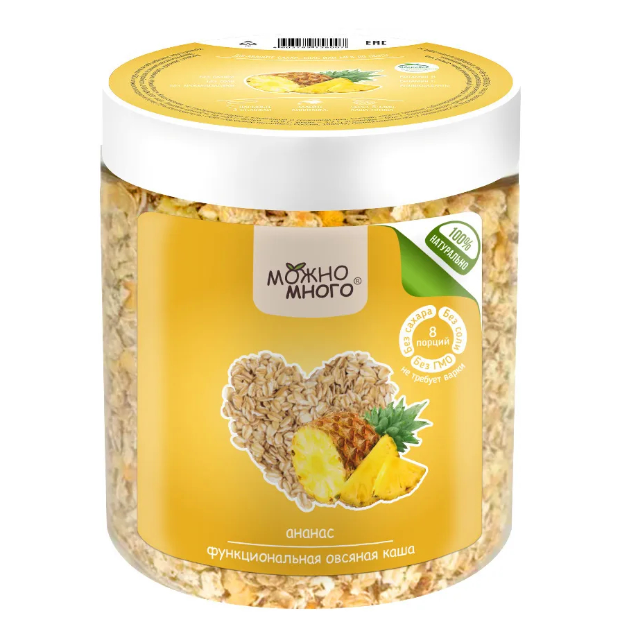 Каша овсяная Можно много ананас 210 г