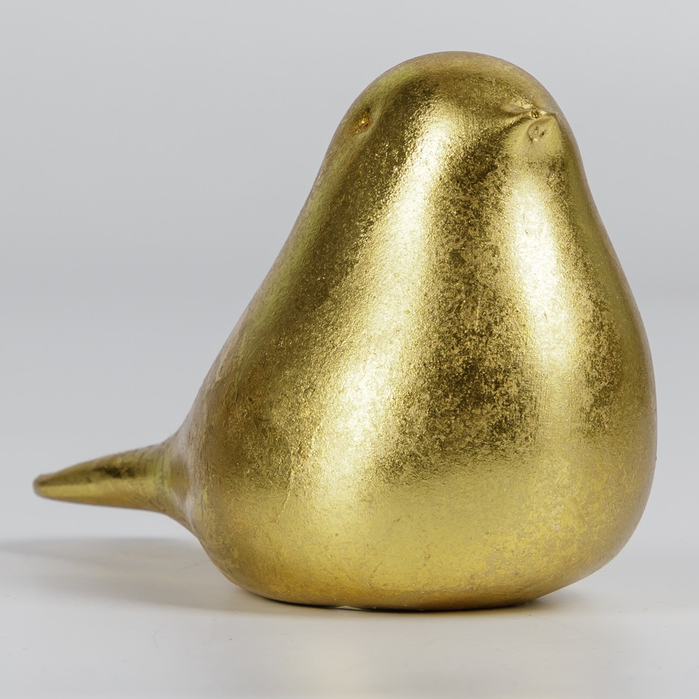 Фигурка Glasar Птичка золотая 12х7х8 см, цвет золотистый - фото 3