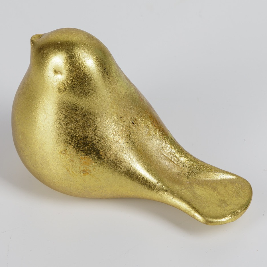 Фигурка Glasar Птичка золотая 12х7х8 см, цвет золотистый - фото 4