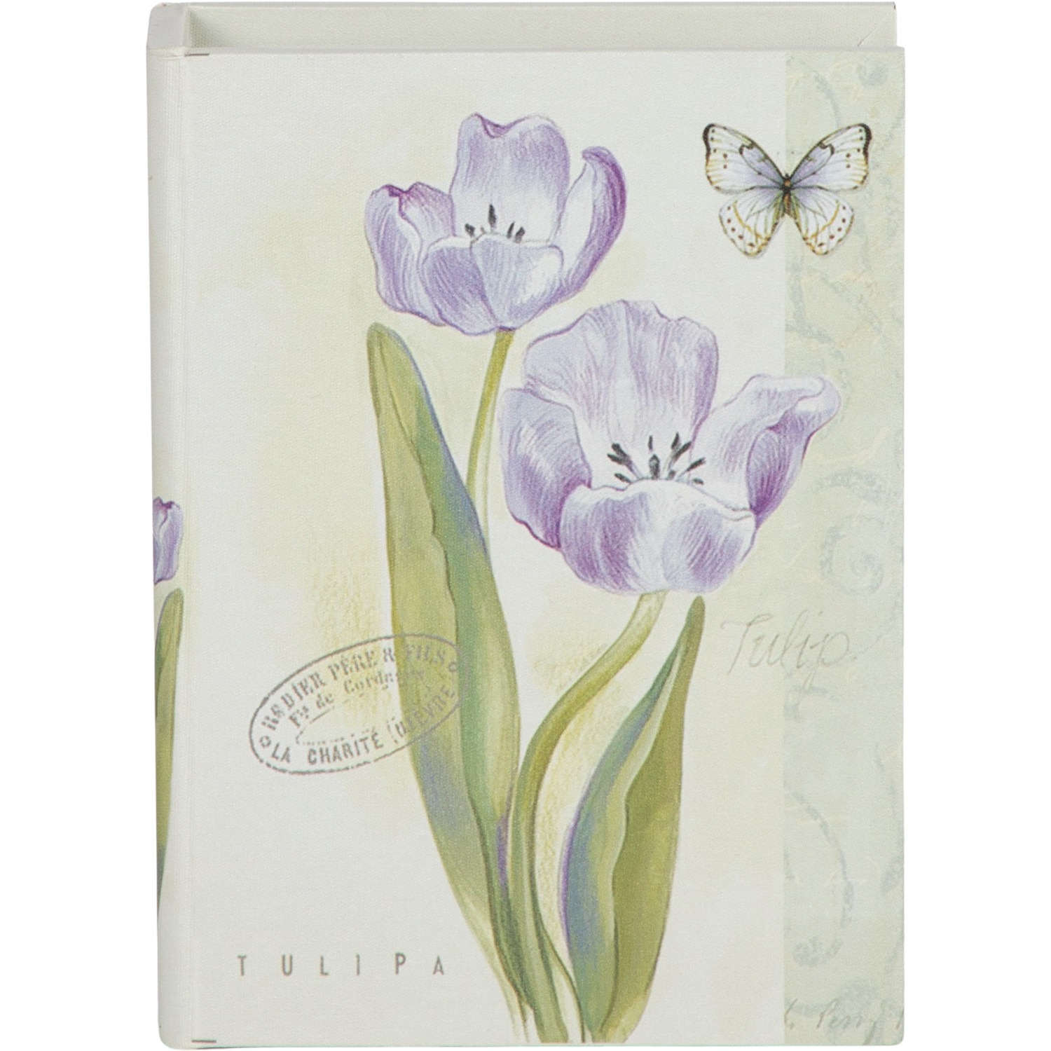 Шкатулка Glasar в виде книги с голубыми тюльпанами 17х5,3х23,2 см, цвет мультиколор