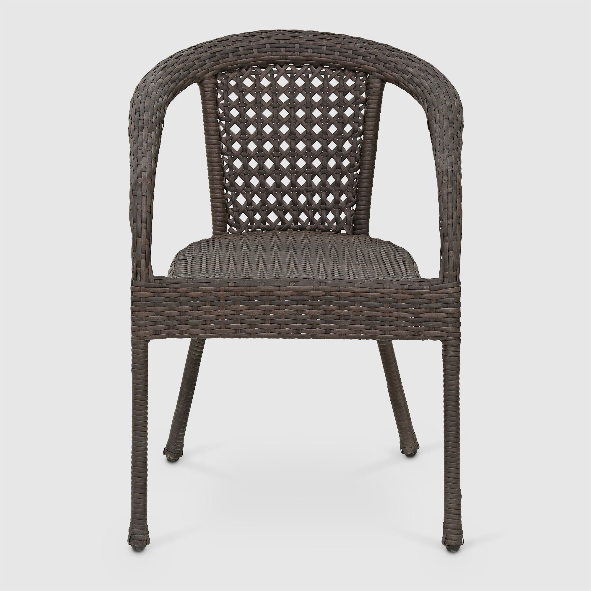 Комплект Aiko Deco Стол + 4 кресла коричневый, размер 53x60х80 - фото 4