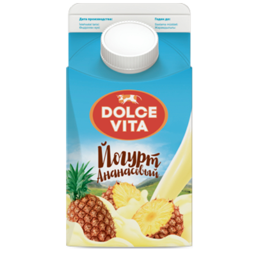 Йогурт Dolce Vita ананасовый 2,5% 450 г