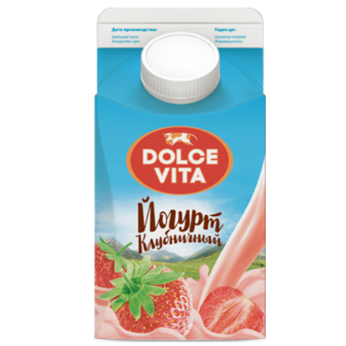 Йогурт Dolce Vita клубничный 2,5% 450 г