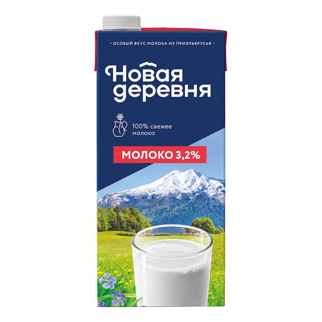 Молоко Новая Деревня ультрапастеризованное 3,2%, 1 кг
