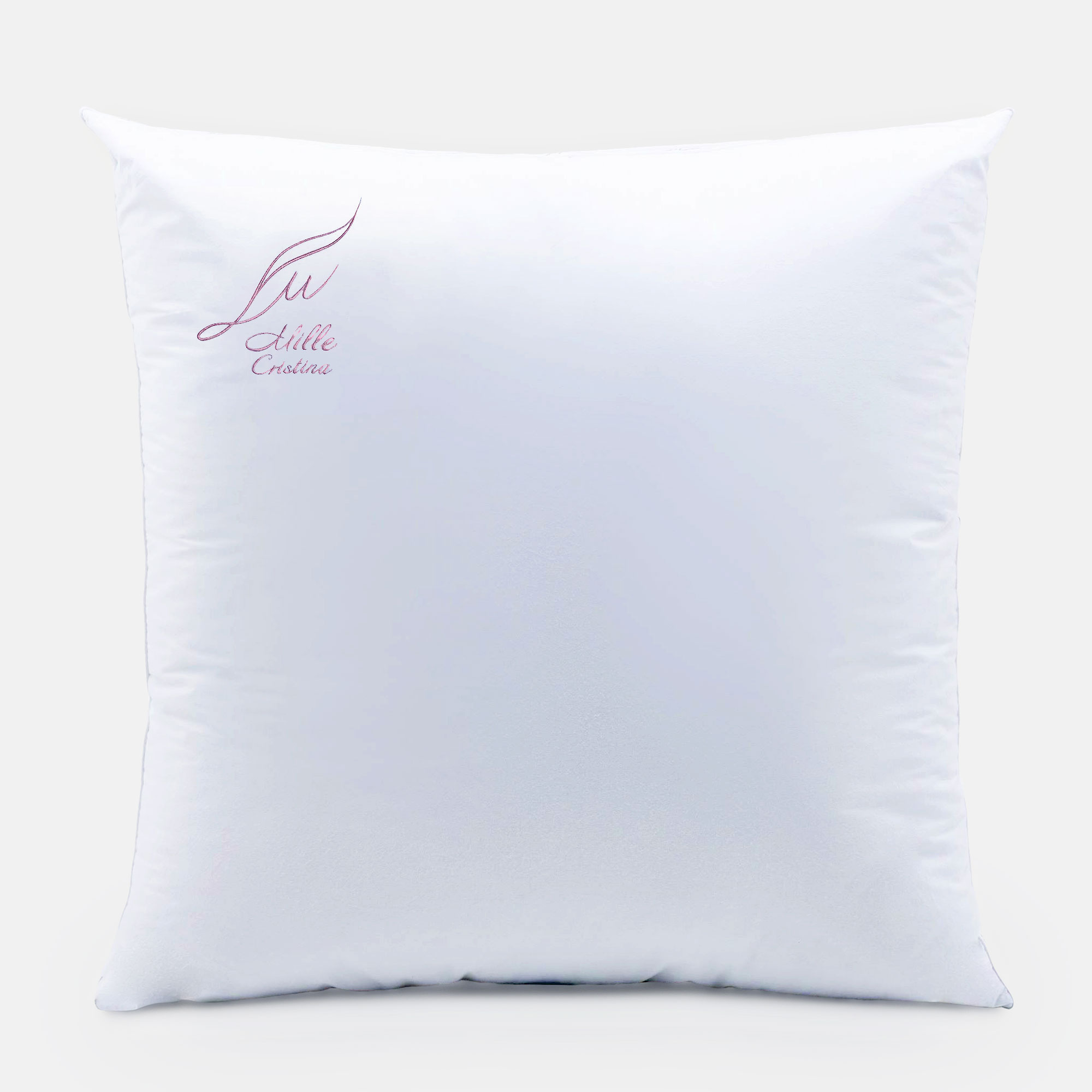Подушка Cristina Mille Лакшери M2 белая с розовым 70х70 см