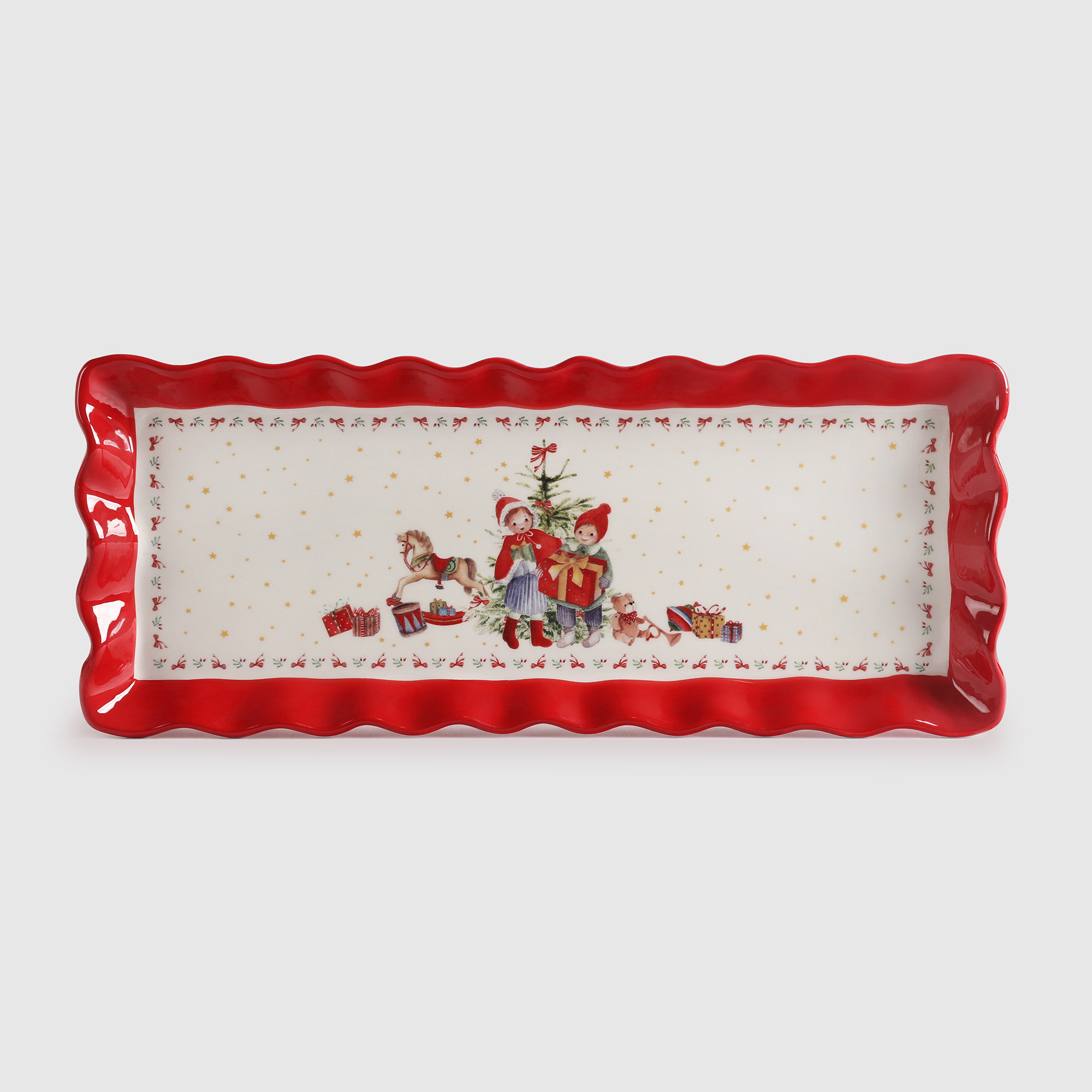 фото Блюдо прямоугольное teammann tableware xmas 38x15 см