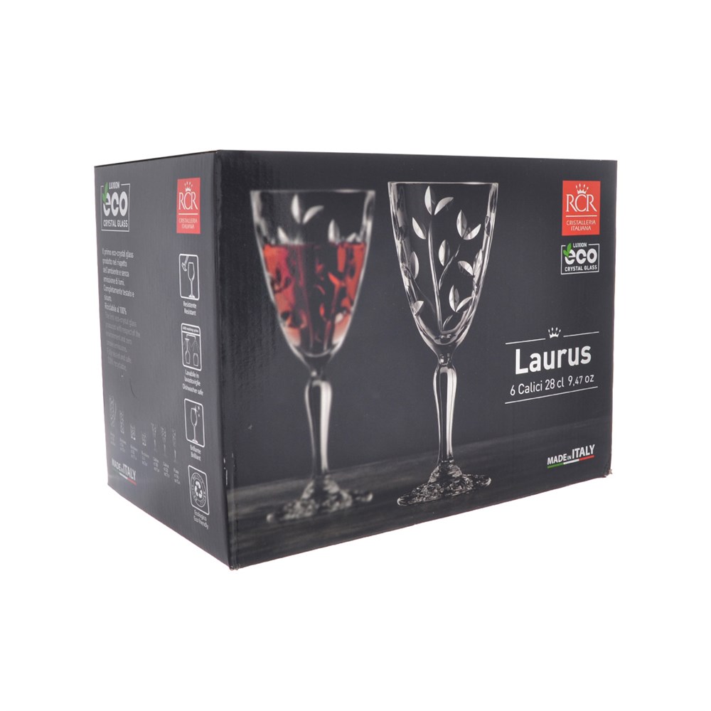 Набор бокалов для вина RCR Laurus 6 шт 280 мл, цвет прозрачный - фото 4